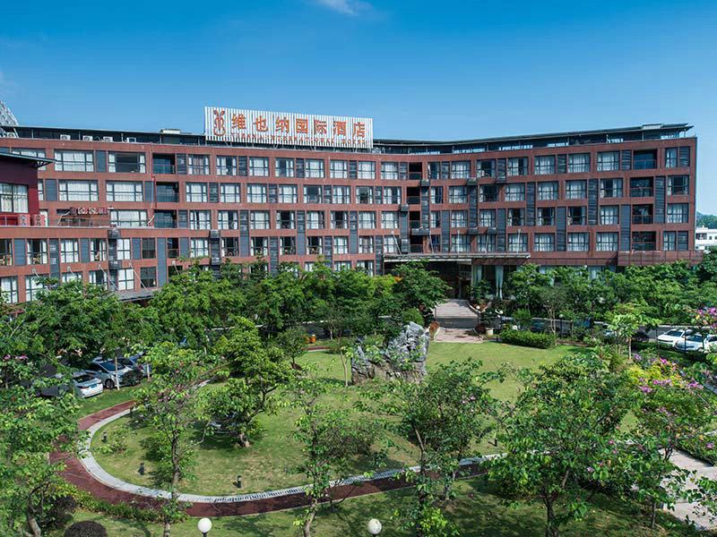 Vienna International Hotel Luogang Wanda Plaza Guangzhou Buitenkant foto